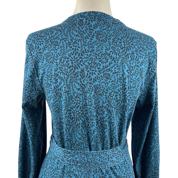 Boden Teal Printed Long-Sleeve Midi Dress - Picture 9 of 15